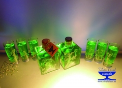 Juego de licores mariposas