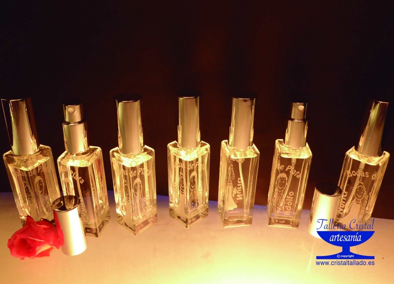 perfumeros de cristal grabados