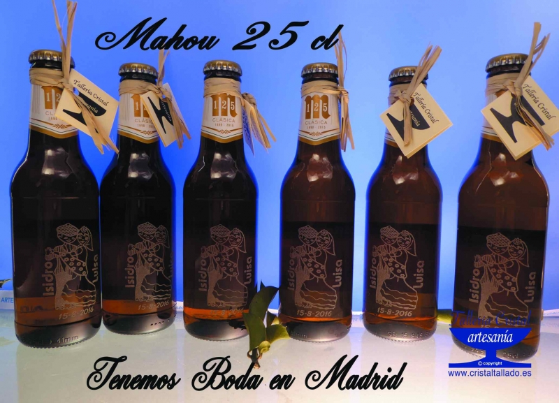 cervezas grabadas para bodas