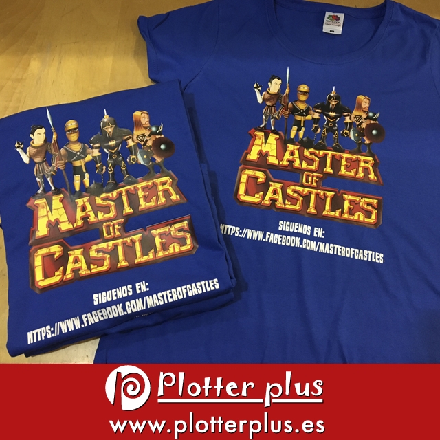 En #plotterplus puedes personalizar e imprimir de forma profesional la camiseta que tu quieras.