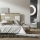 Dormitorio fabricado en chapa de roble y laca blanca