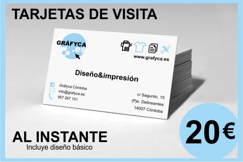 Tarjetas de visita al instante, para empresas y particulares