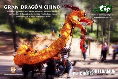 Gran dragon chino, marioneta gigante en alquiler