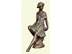 Escultura con acabado en bronce janine lluis jorda
