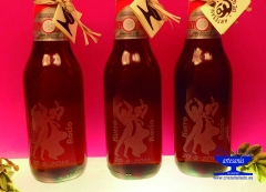 Botellas de cervezas cruzcampo grabadas