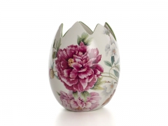 Huevo roto decorado de ceramica, o porcelana, venice ceramica san marco