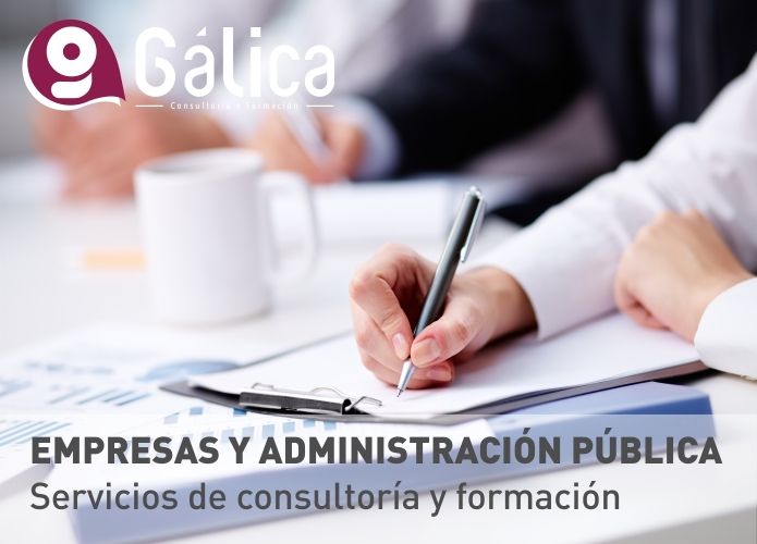 Servicios de consultoria y formación para empresas y administración pública
