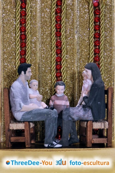 Navidad - Regalos para la familia - ThreeDee-You Foto-Escultura 3d-u