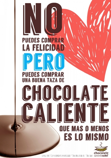 Chocolate Caliente ZADEL la Felicidad no tiene Precio.