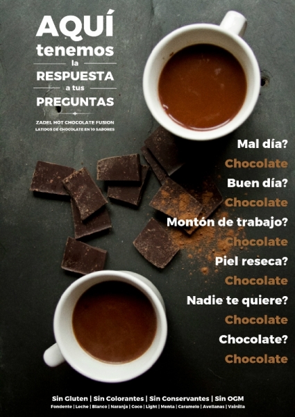 Chocolate Caliente ZADEL, aqu las respuestas a todas tus preguntas.