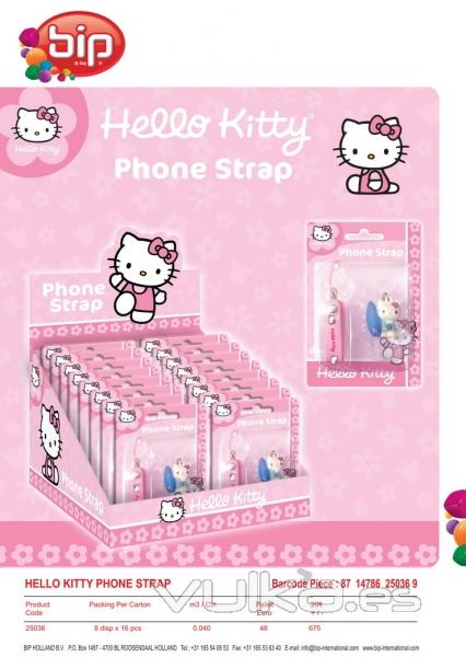Cuelgamvil y zipper de Hello Kitty