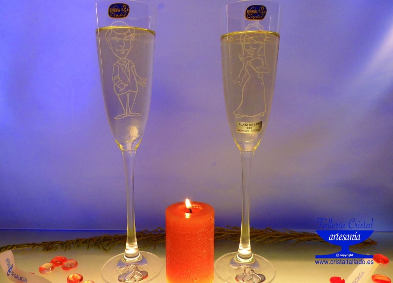 copas para brindis de bodas