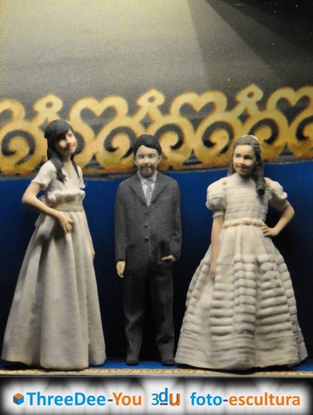 Figuras personalizadas para tarta de boda y comunión - ThreeDee-You Foto-Escultura 3d-u