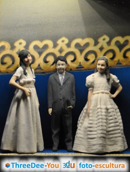 Figuras personalizadas para tarta de boda y comunin - ThreeDee-You Foto-Escultura 3d-u