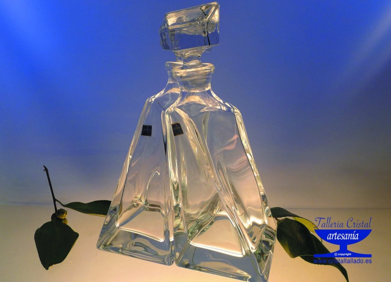 botellas de cristal de bohemia
