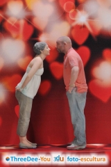 Regalo de san valentin - figuras en 3d de threedee-you foto-escultura 3d-u