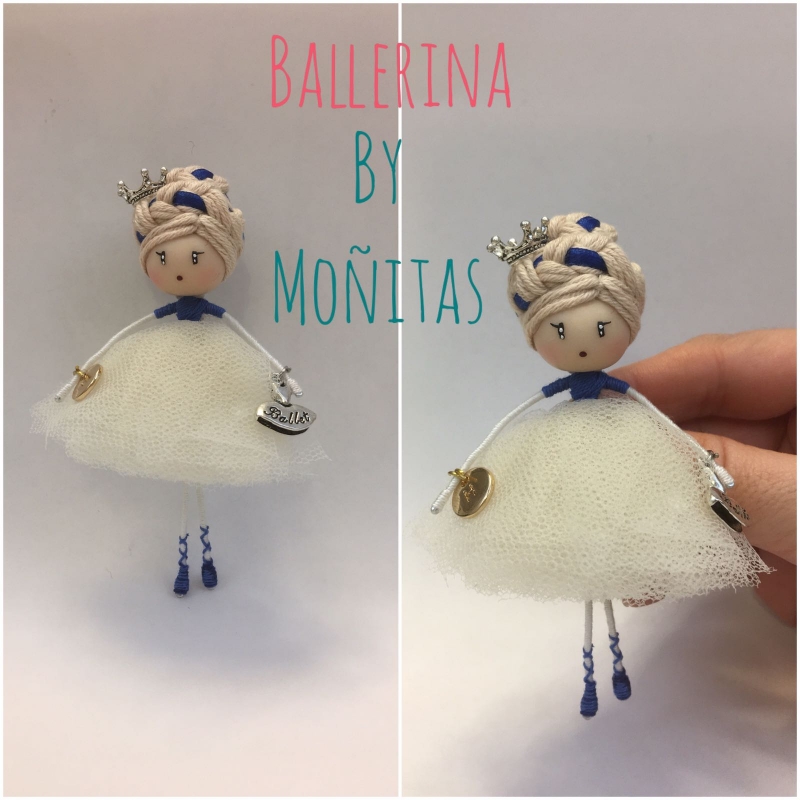 Broche muñeca Ballerina Azul