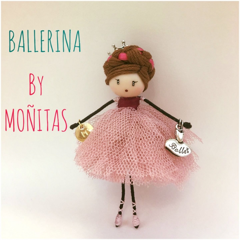Broche muñeca Ballerina Rosa