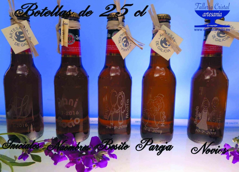 cervezas estrella galicia grabadas para bodas