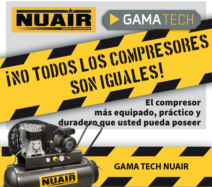 compresores gama tech de Nuair - full equip