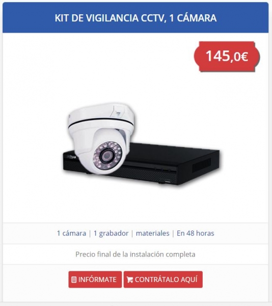 precio camara seguridad comunidades