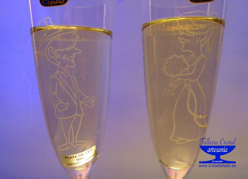 copas de cava para brindis de bodas