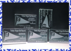 Trofeos de cristal para hipica coruna