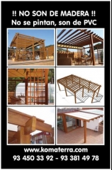 Pergolas y semi-pergolas de pvc