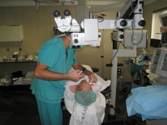 Preparando operacion de cataratas