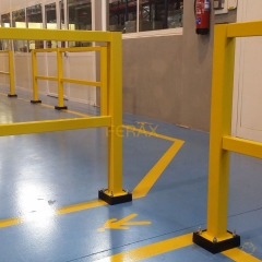 Barrera peatonal de seguridad industrial flexible