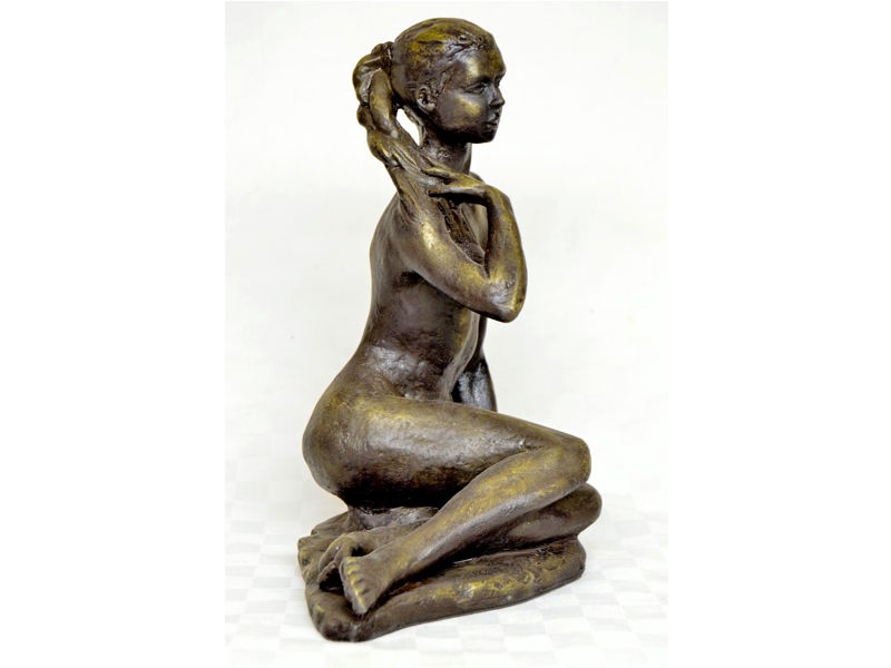 Soledad, escultura acabada en bronce autntico. Llus Jord.