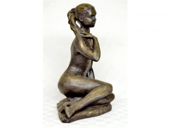 Soledad, escultura acabada en bronce autntico. llus jord.