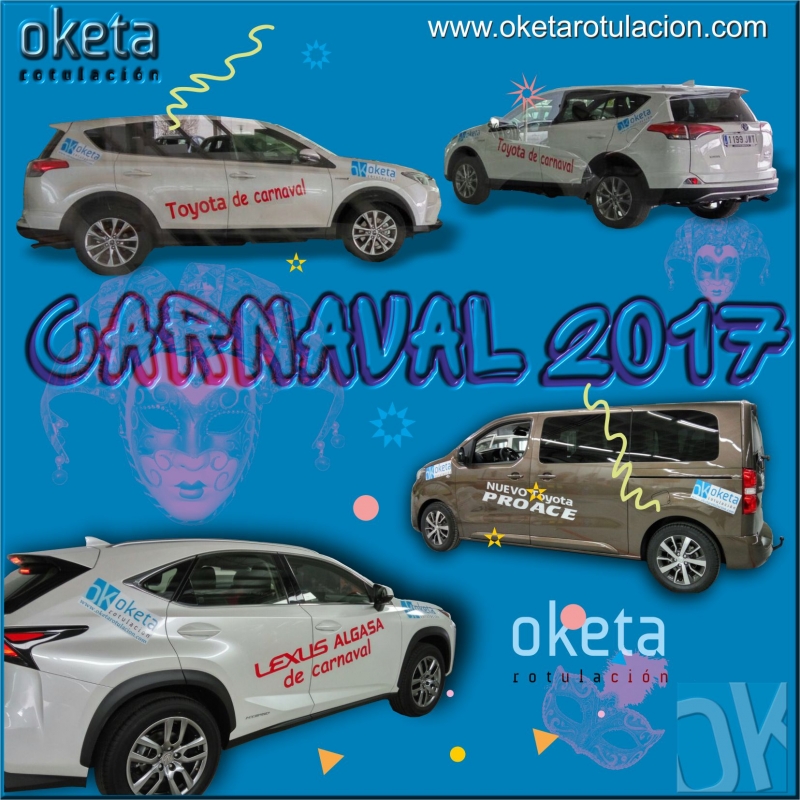 Carnaval 2017 - rotulacion coche vinilo de corte