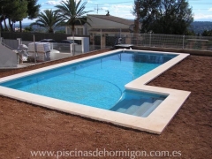 Construcción de piscinas de obra. http://www.piscinasdehormigon.com.es/