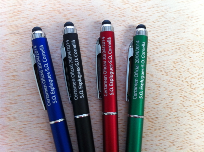 Boligrafos personalizados a 1 color