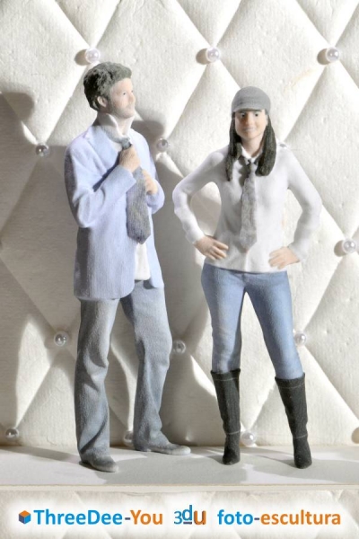 Figuras personalizadas para tarta de boda - ThreeDee-You Foto-Escultura 3d-u