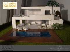 Maquetas villas Marbella luxury scale models grupo axfito