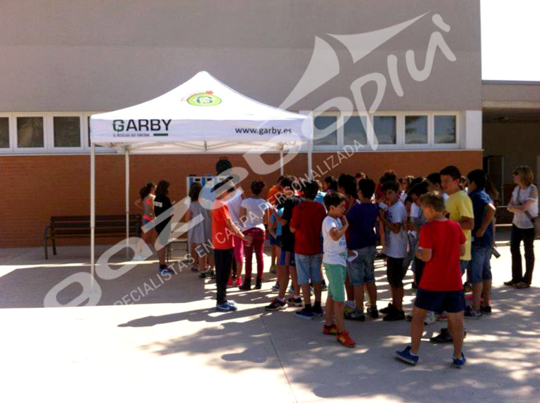 Carpa personalizada para Garby, carpa plegable de 3x3m