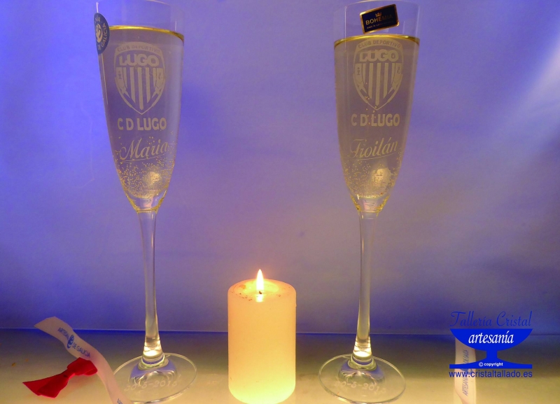 copas de brindis para novios grabadas