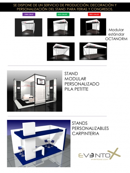 Personalización de stands.