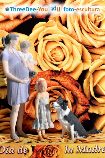 Da de la Madre - Tu Mam te mima, mmala - figuras en 3d de ThreeDee-You Foto-Escultura 3d-u