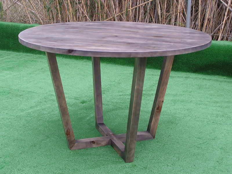 Mesa madera modelo cruz teñido