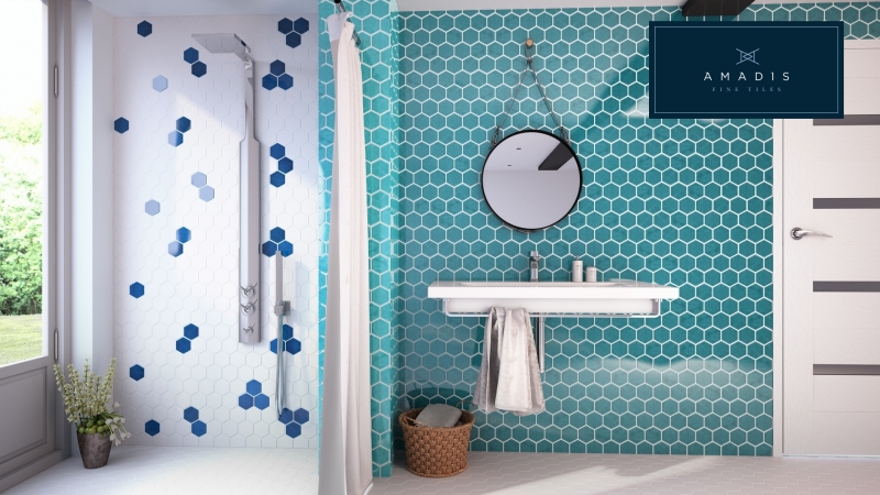 Azulejo Hexagonal para Baño