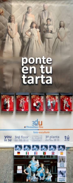 Figuras para tarta de aniversario - Ponte En Tu Tarta - figuras 3d de ThreeDee-You Foto-Escultura