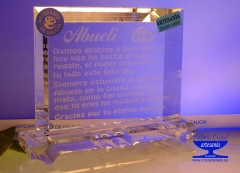 Grabar trofeos de cristal en coruna