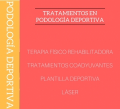 Tratamientos en podologia deportiva, terapia rehabilitadora para deportistas tratamientos coadyuvan