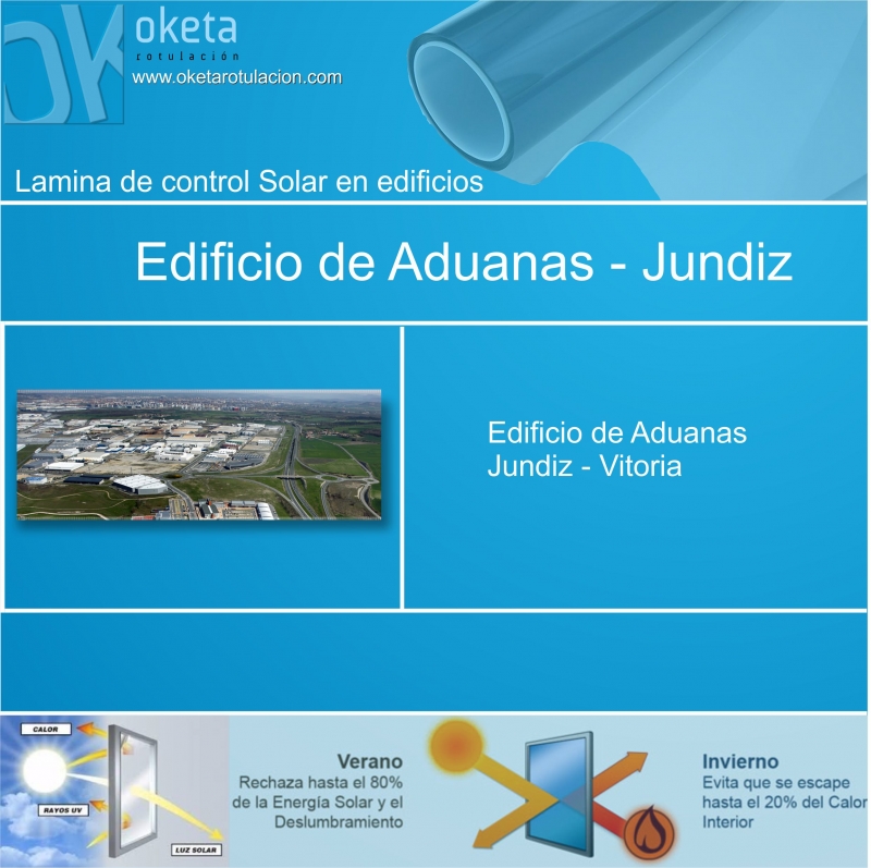 lamina solar aduana Jundiz-Vitoria - Rotulos Oketa