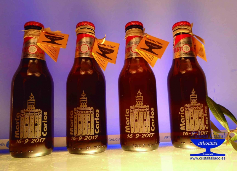 grabar cervezas para bodas.