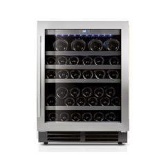 Vinoteca caveplus cps 48 1t es una vinoteca encastrable bajo encimera con capacidad para 48 botellas