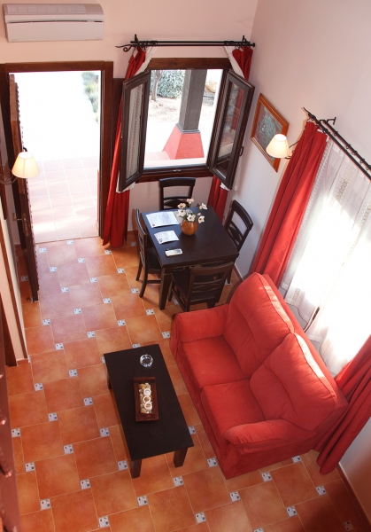 Interior de una de las villas